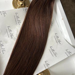 Medium to Dark Brown Clip In Hair Extensions 20" 160 Grams Human Remy Cuticle